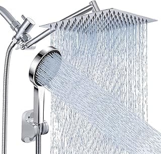 Rain Shower Head with Handheld Spray Combo