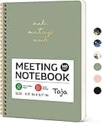 Taja Meeting Notebook for Work Organization