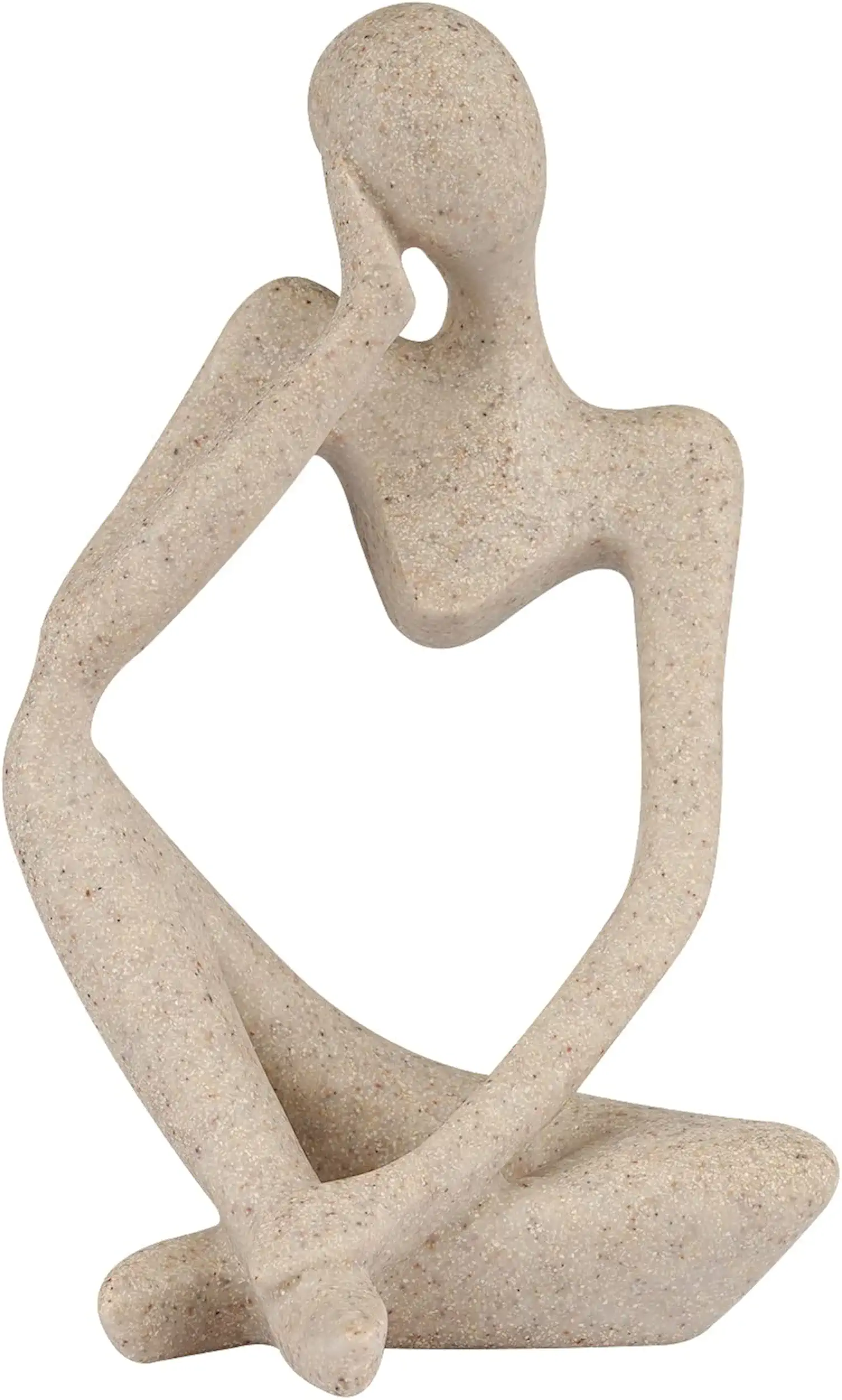 Sandstone Resin Thinker Style Abstract Sculpture: Statue Collectible Figurines Home Office Bookshelf Desktop Decor
