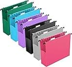 Extra Capacity Plastic Hanging File Folders